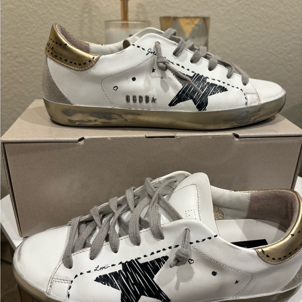 Golden Goose Superstar Classic w/ Gold Spur